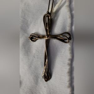Elegant Italian Silver Cross Pendant